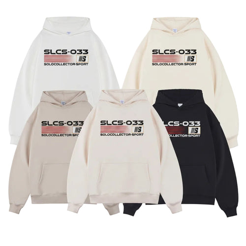 Men’s Printed Velvet Padded Hoodie Loose Fit Casual