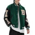 Men’s Vintage Baseball Jacket Street Style Loose Fit